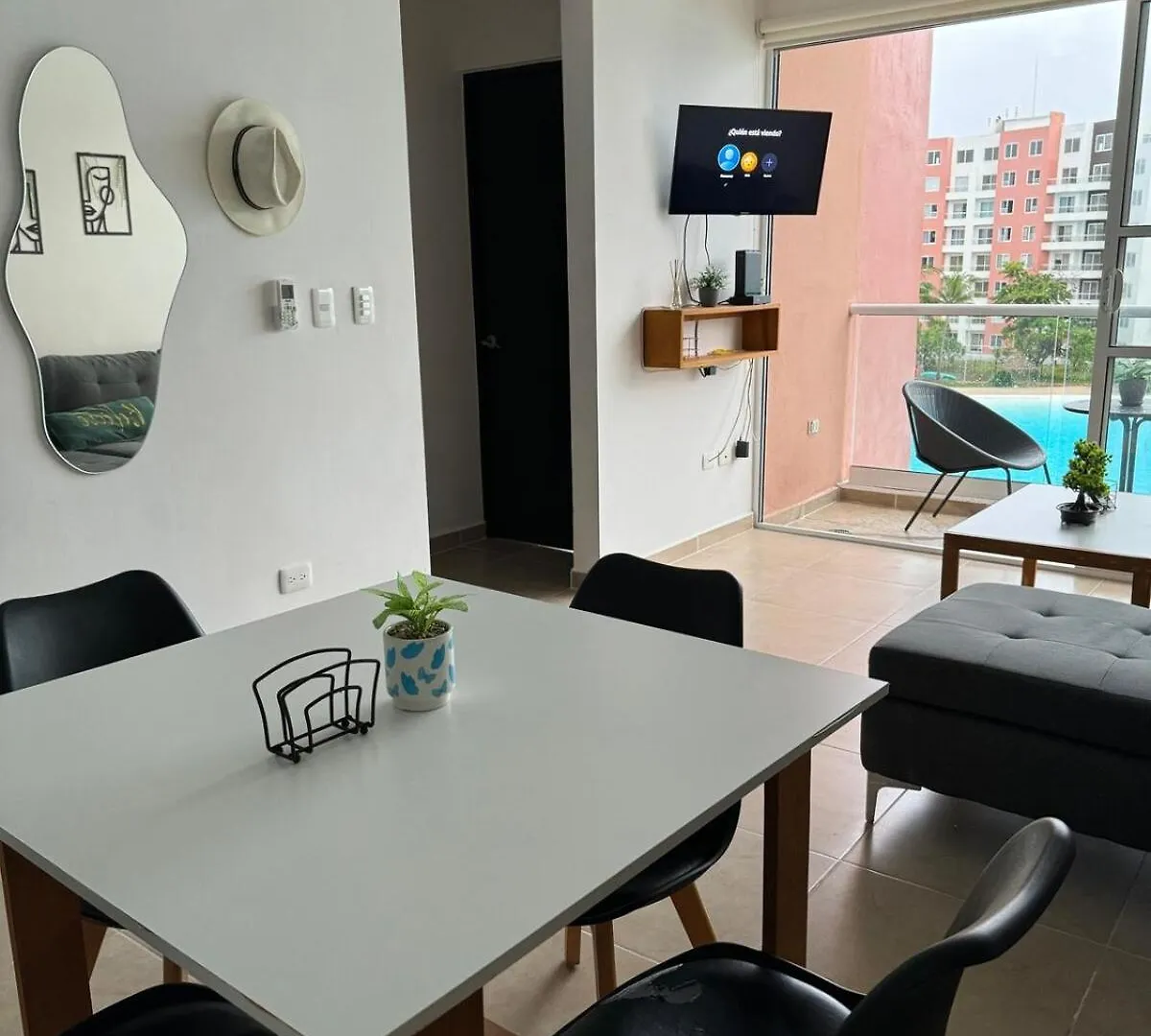 Paradisiaco Alojamiento En Cancún Appartamento